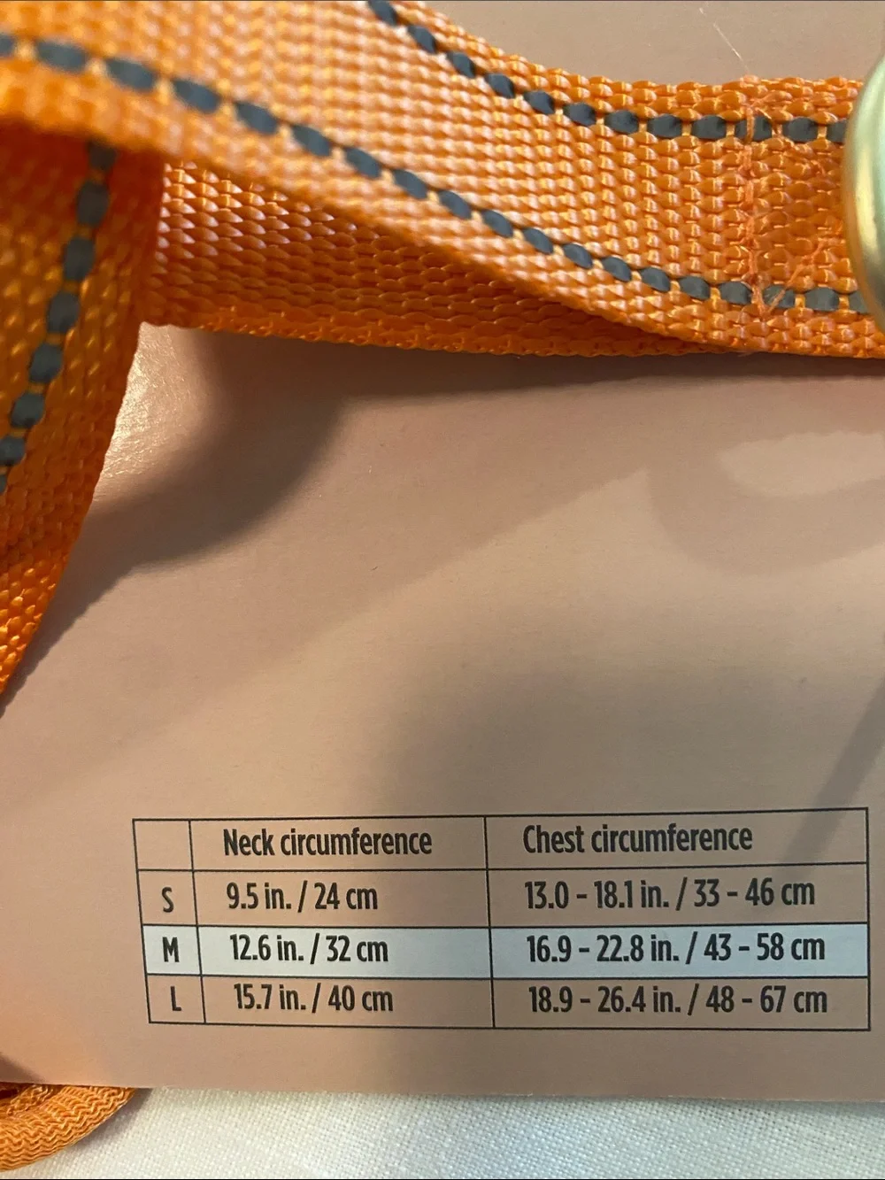Heart to Tail Orange & Pink Striped Dog Harness - Medium